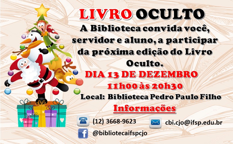 Livro oculto Site banner