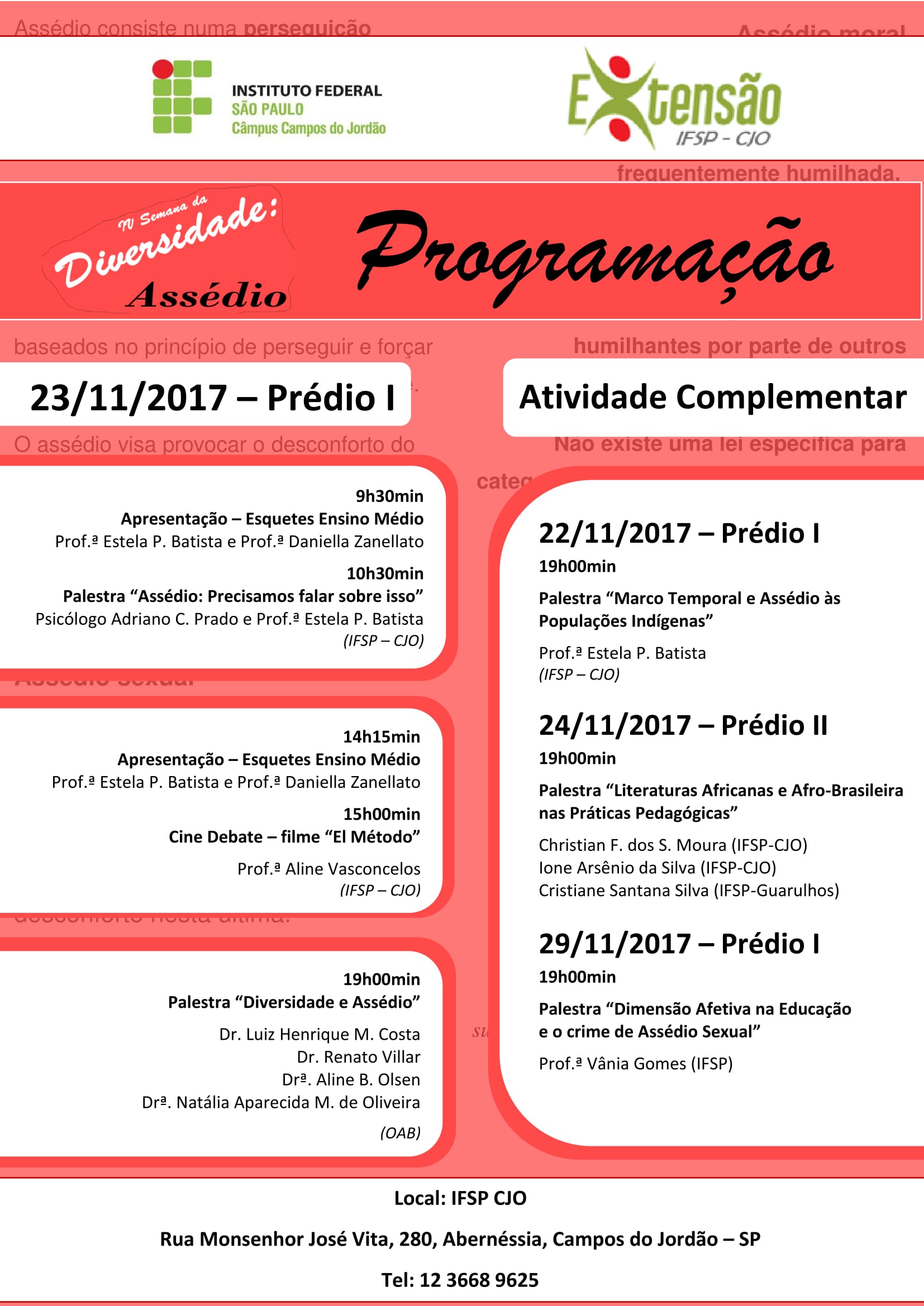 Programação corrigida